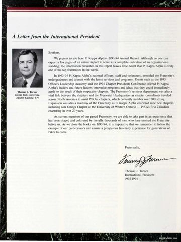 A Letter From the International President